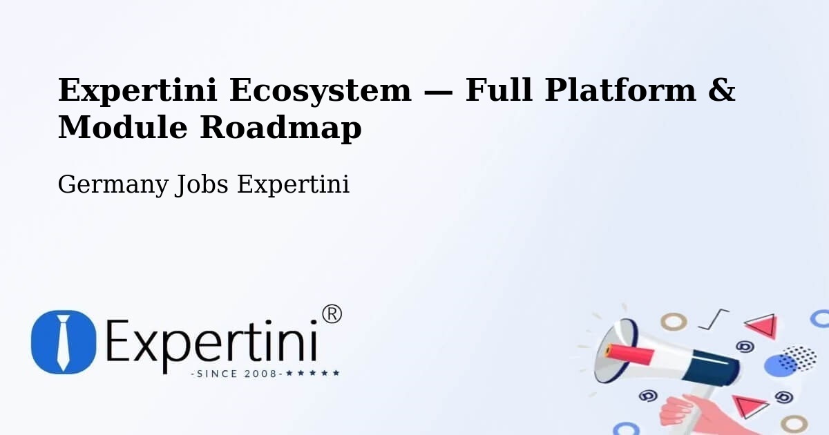 Expertini Ecosystem — Full Platform & Module Roadmap – Nübbel