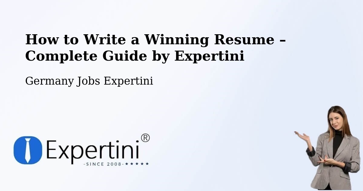 Resume Writing Guide for Job Seekers – Nübbel - Nübbel, Germany Jobs Expertini